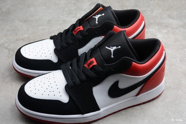Reps TBK Low Jordan Black 1 Air 553558-116 Toe 0820